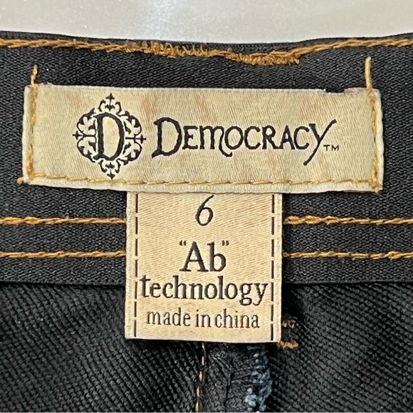 Democracy Ab Technology Dark Wash Skinny Denim Jeans Size 6 - Picture 10 of 10